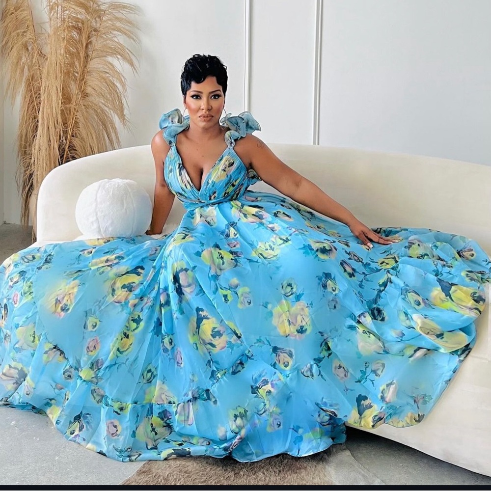 Womens Maxi Floral Dress